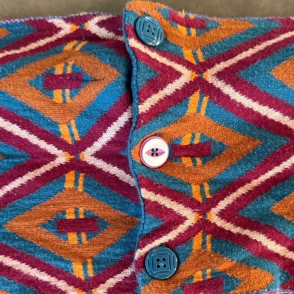 Matilda Jane 435 Fall Feels Teal Multi Geometric Infinity Scarf Size OS - Picture 5 of 13